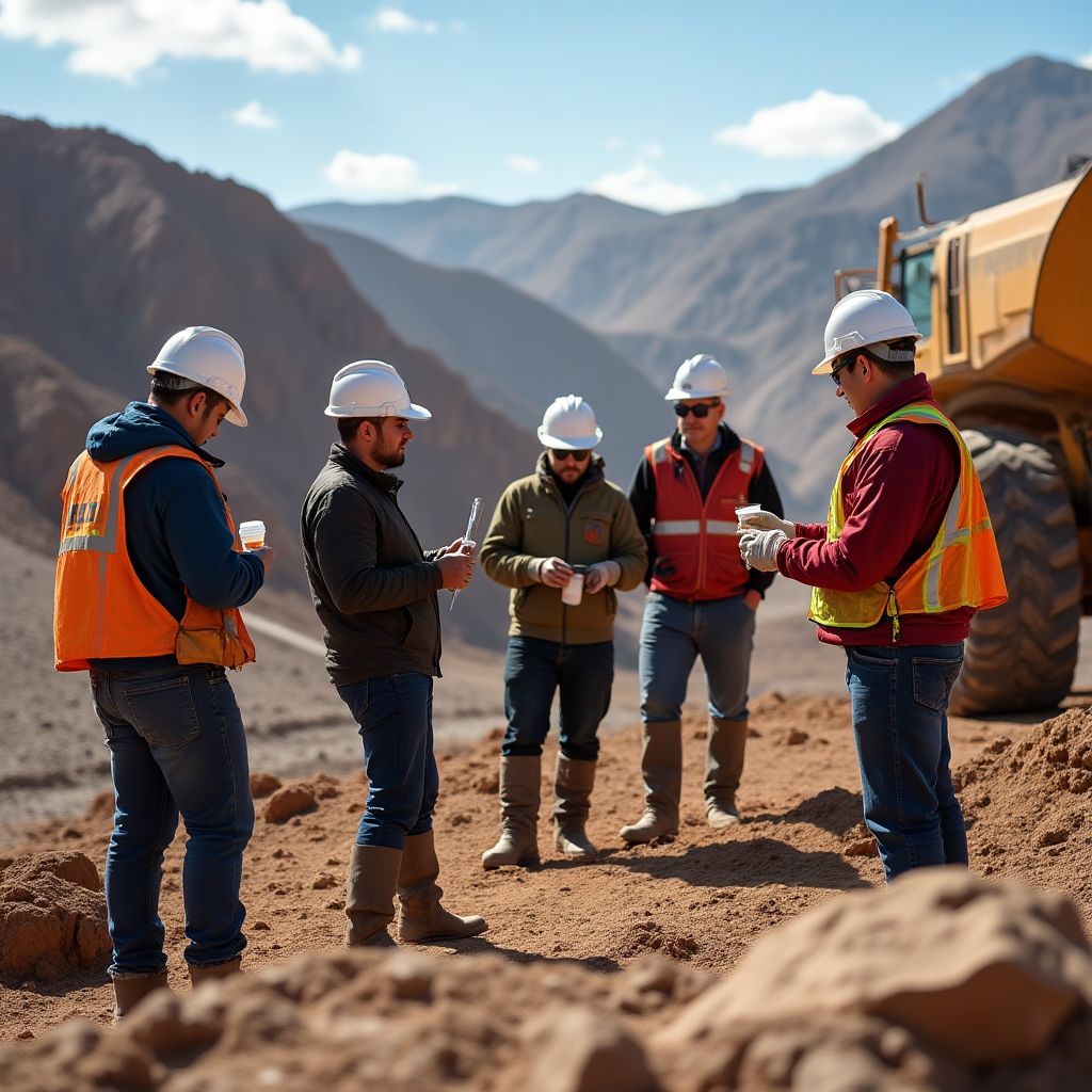 Equipo en trabajo de campo